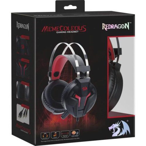Навушники Redragon Memecoleous Black-Red Vibration (75096) – Redragon (вид 1)