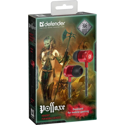Наушники Defender Pollaxe Black-Red (64453) – Defender (вид 1)