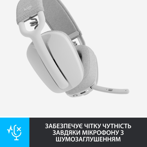 Навушники Logitech Zone Vibe 100 Wireless Off-White (981-001219) – Logitech (вид 2)
