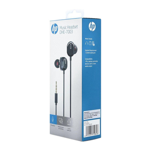 Навушники HP DHE-7003 Volume Control Black (DHE-7003) – HP (вид 1)