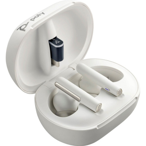 Навушники Poly TWS Voyager Free 60+ Earbuds + BT700C + TSCHC White (7Y8G6AA) – Poly (вид 2)