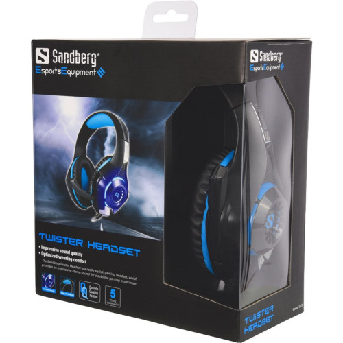 Наушники Sandberg Twister Headset Led Black (125-79) – Sandberg (вид 1)