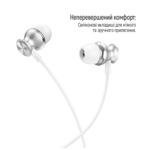Наушники ColorWay 3.5 mm Wired Earphone UrbanBeat White (CW-WD03WT) – ColorWay (вид 2)