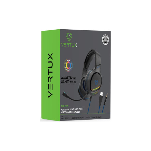 Навушники Vertux Tokyo 7.1 Mini Jack 3.5мм Blue (tokyo.blue) – Vertux (вид 1)