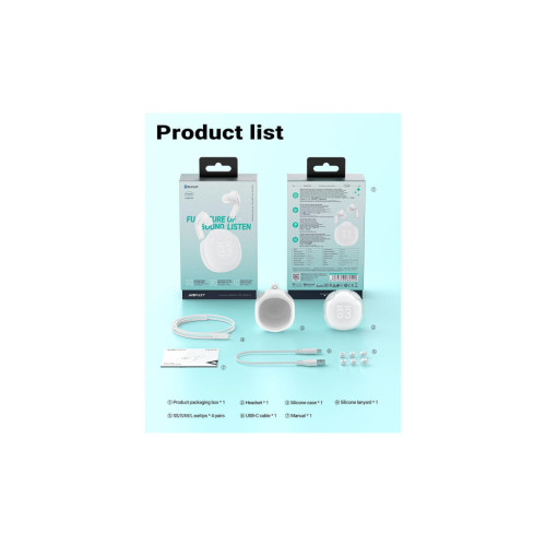 Наушники Acefast T9 Porcelain White (6974316282549) – Acefast (вид 2)