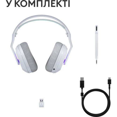Навушники Logitech G522 Lightspeed Wireless Gaming Headset White (981-001550) – Logitech (вид 2)