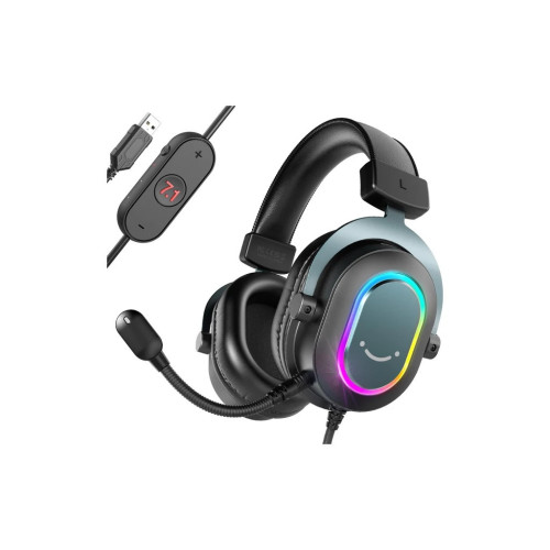 Наушники Fifine H6 RGB 7.1 Black (H6) – Fifine