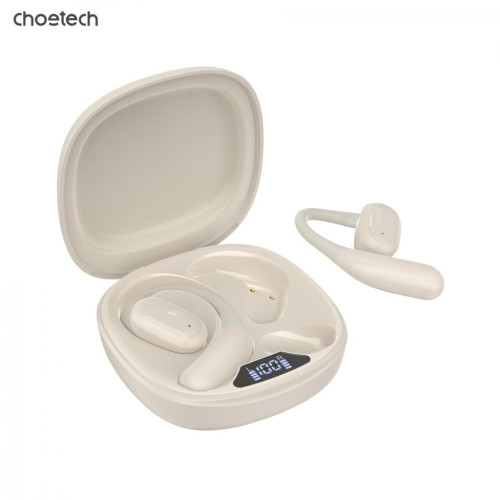 Наушники Choetech Open-ear з LED дисплеєм Beige (BH-T25-SK) – Choetech
