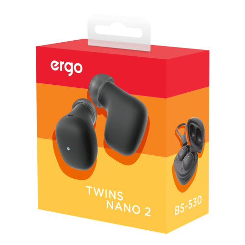 Наушники Ergo BS-530 Twins Nano 2 Black (BS-530K) – Ergo (вид 2)