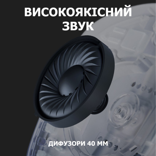 Навушники Logitech G435 Lightspeed Wireless Gaming Headset White (981-001074) – Logitech (вид 2)
