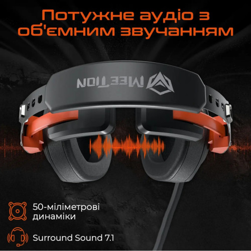 Наушники Meetion HP099 Black/Orange (MT-HP099-A) – Meetion (вид 2)