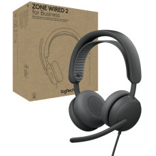 Наушники Logitech Zone Wired 2 for Business USB Graphite (981-001615)