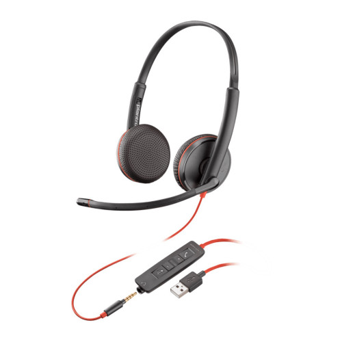 Наушники Poly BlackWire C3225 USB-A HS Stereo Black (80S11AA) – Poly