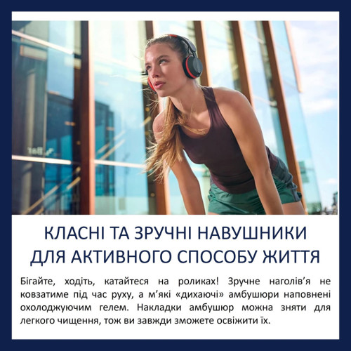 Навушники Philips TAA6219 Over-ear Wireless Mic Black (TAA6219BK/00) – PHILIPS (вид 2)